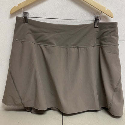 CALIA Women's 15" Mid Rise Performance Relaxed Fit Skort Dark Grey WAX12379 New