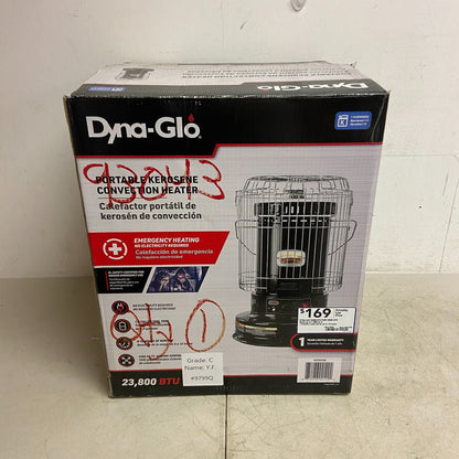 Dyna-Glo WK95C8B 23800 BTU Indoor Portable Kerosene Convection Heater