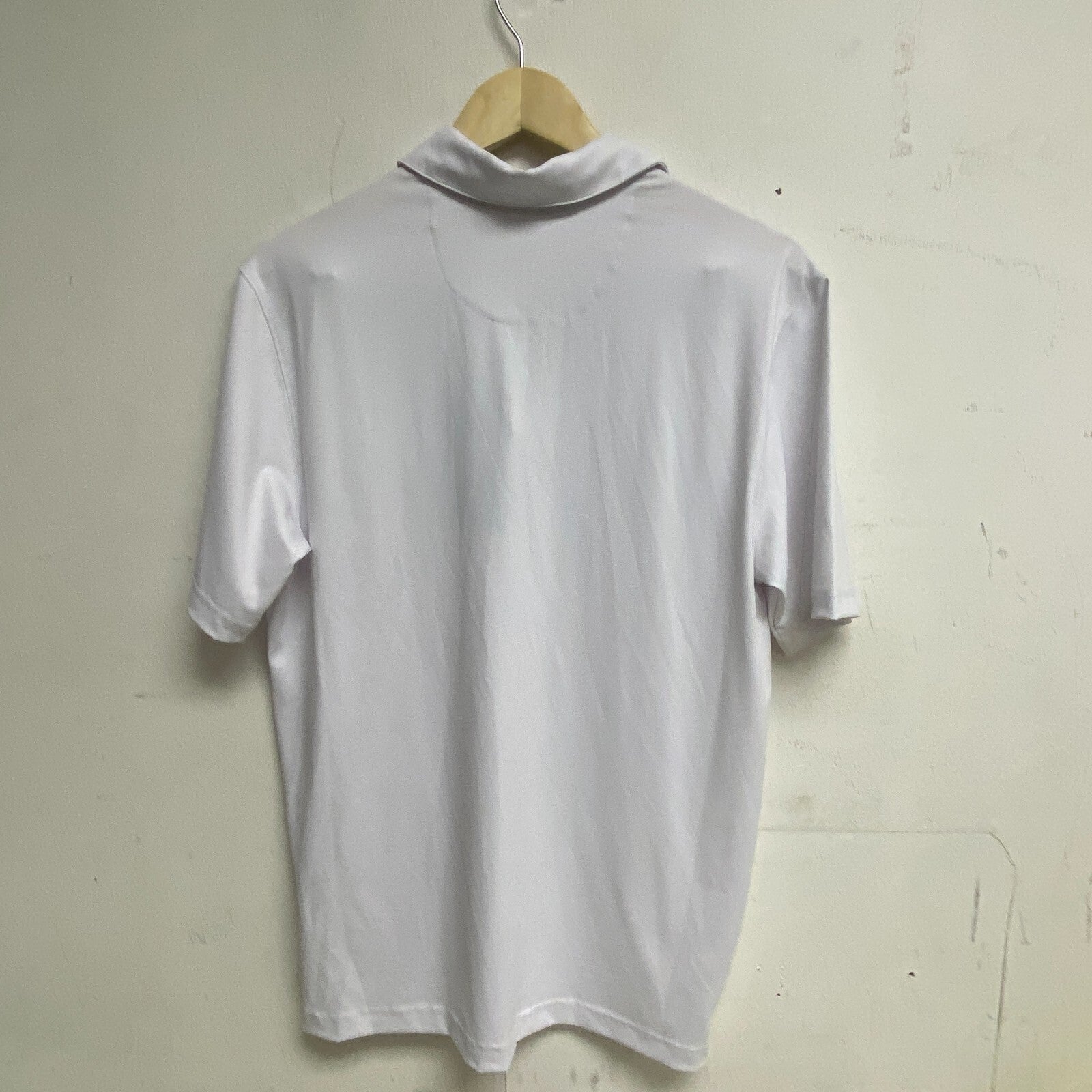 Walter Hagen Men's P11 Slash Chest Stripe Polo Slash Crisp White MGA11492