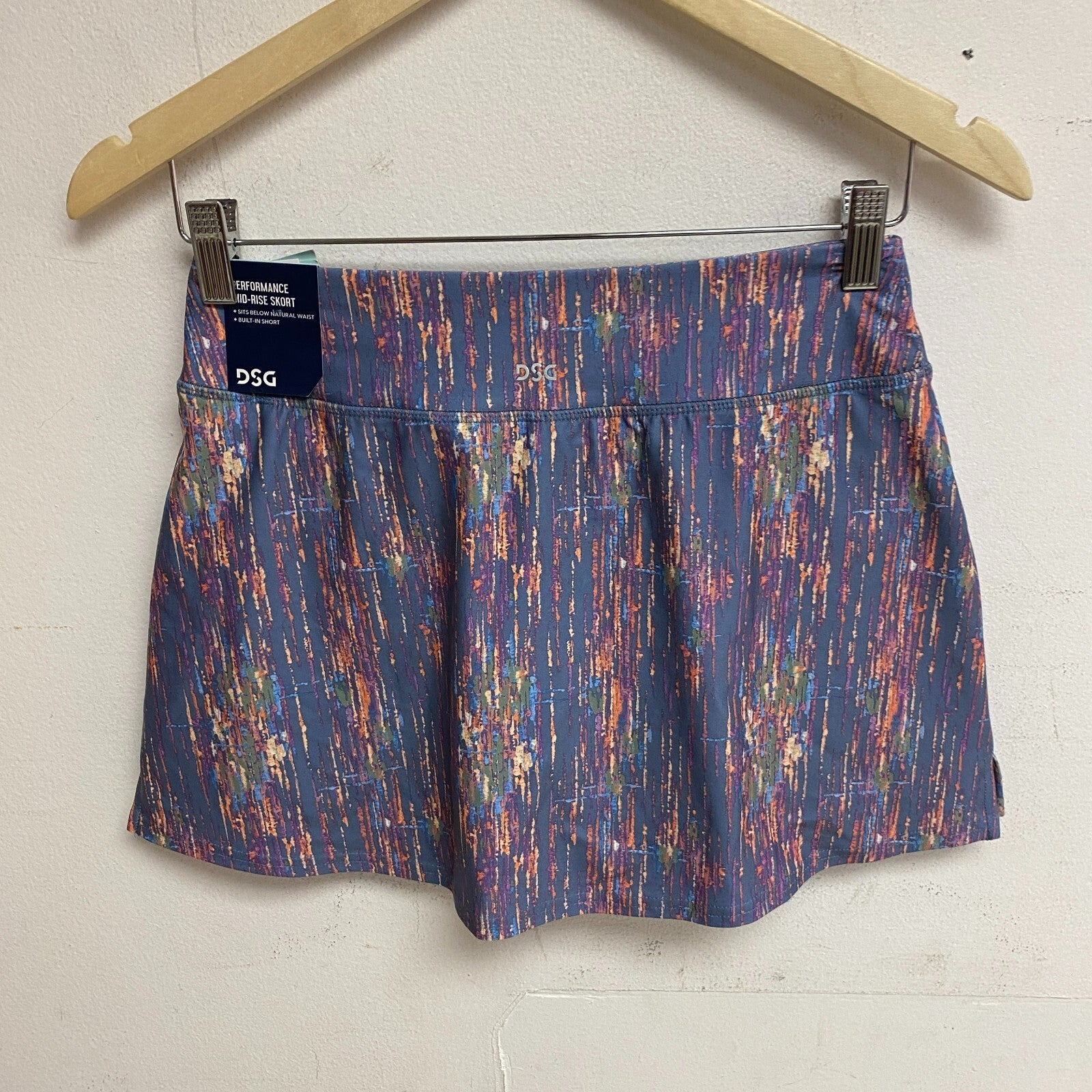 DSG Girls Core Performance MID-RISE Skort Sketchy Ikat Grey DAG13103PRT