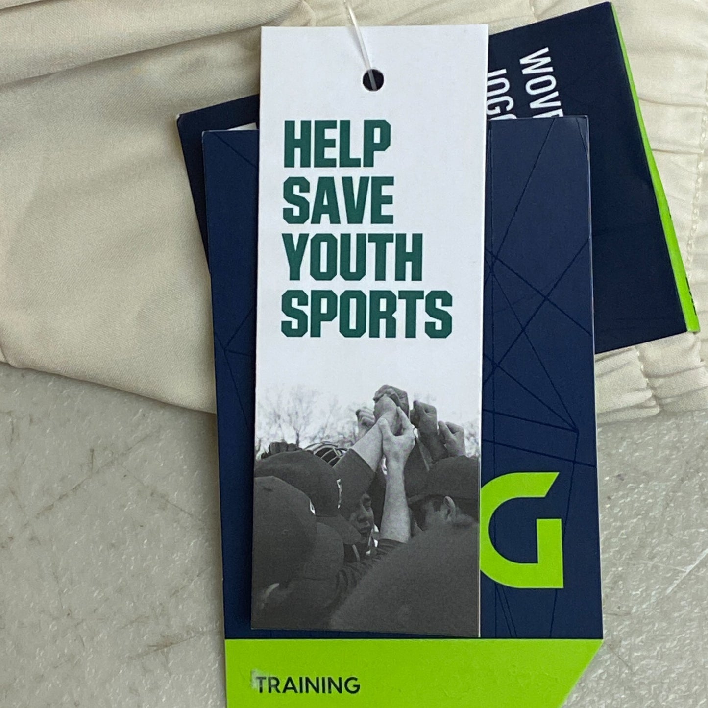 DSG Men's Training Agility Woven Jogger Athletic Fit Elastic Waist Light Sand