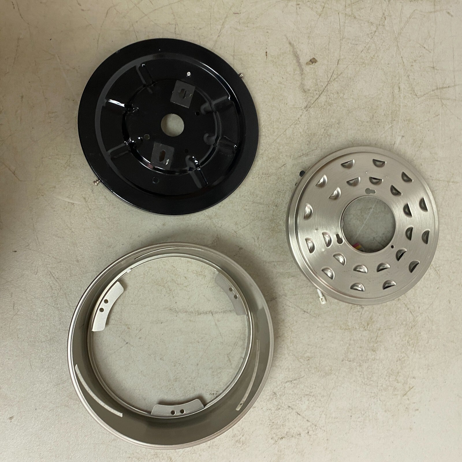 Harbor Breeze Mazon Brushed Nickel Finish Ceiling Fan 44 inch Model # 0807421