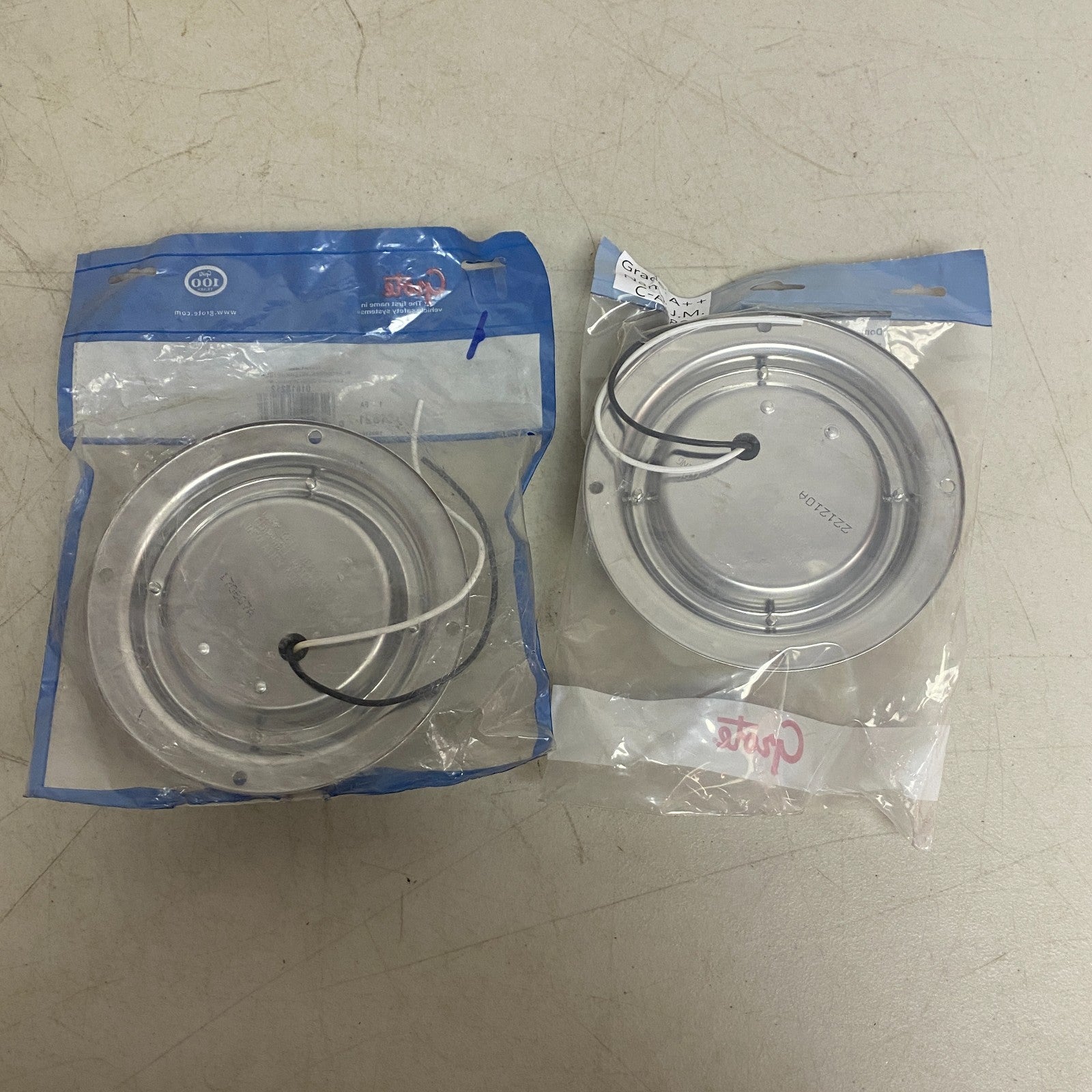 Grote 61821 Clear 6" Surface Mount Dome Light with Switch (2-pack)