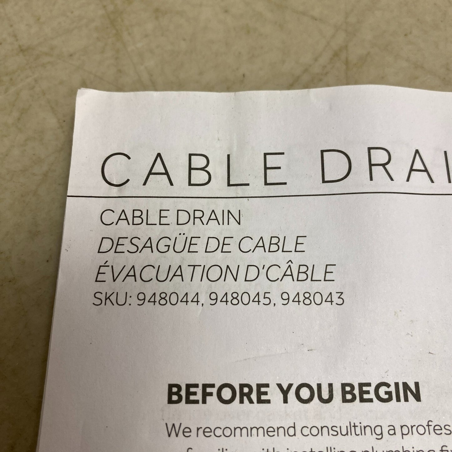 Signature Hardware 17-22" Tub PVC Cable Drain - Chrome