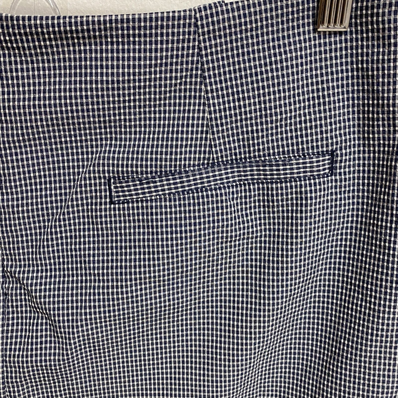 Lady Hagen Womens Skort Seersucker Built in Brief White Navy WGH17445 BRAND NEW