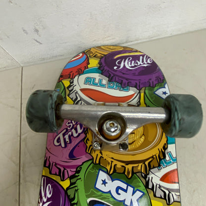 DGK Bottle Cap Skateboard 8.1" W/Orge Pugs Wheels Reds Bearing Independent Trunk
