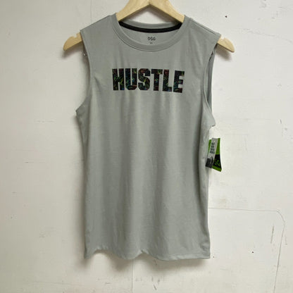 DSG Boys Training Novelty Muscle Tank High Rise/ Pure White Hustle DAB11115N