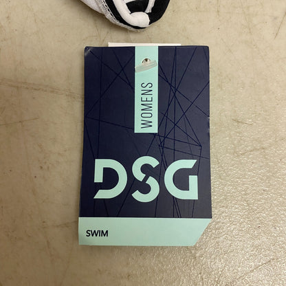 DSG Women's Bandeau Swim Top Even Stripe Black/White DSW2872PRT Brand New