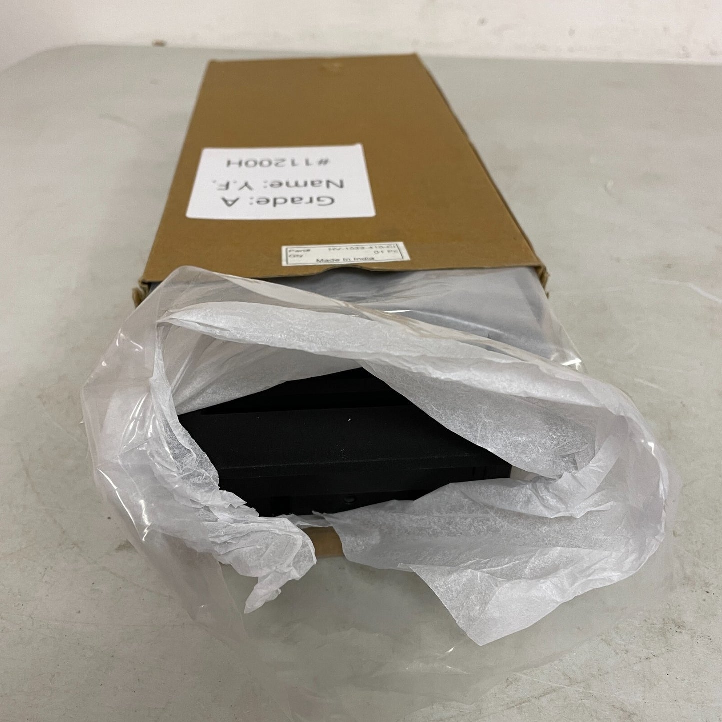 Signature Hardware Pasteur Cast Iron Floor Register - Black 4" x 10"