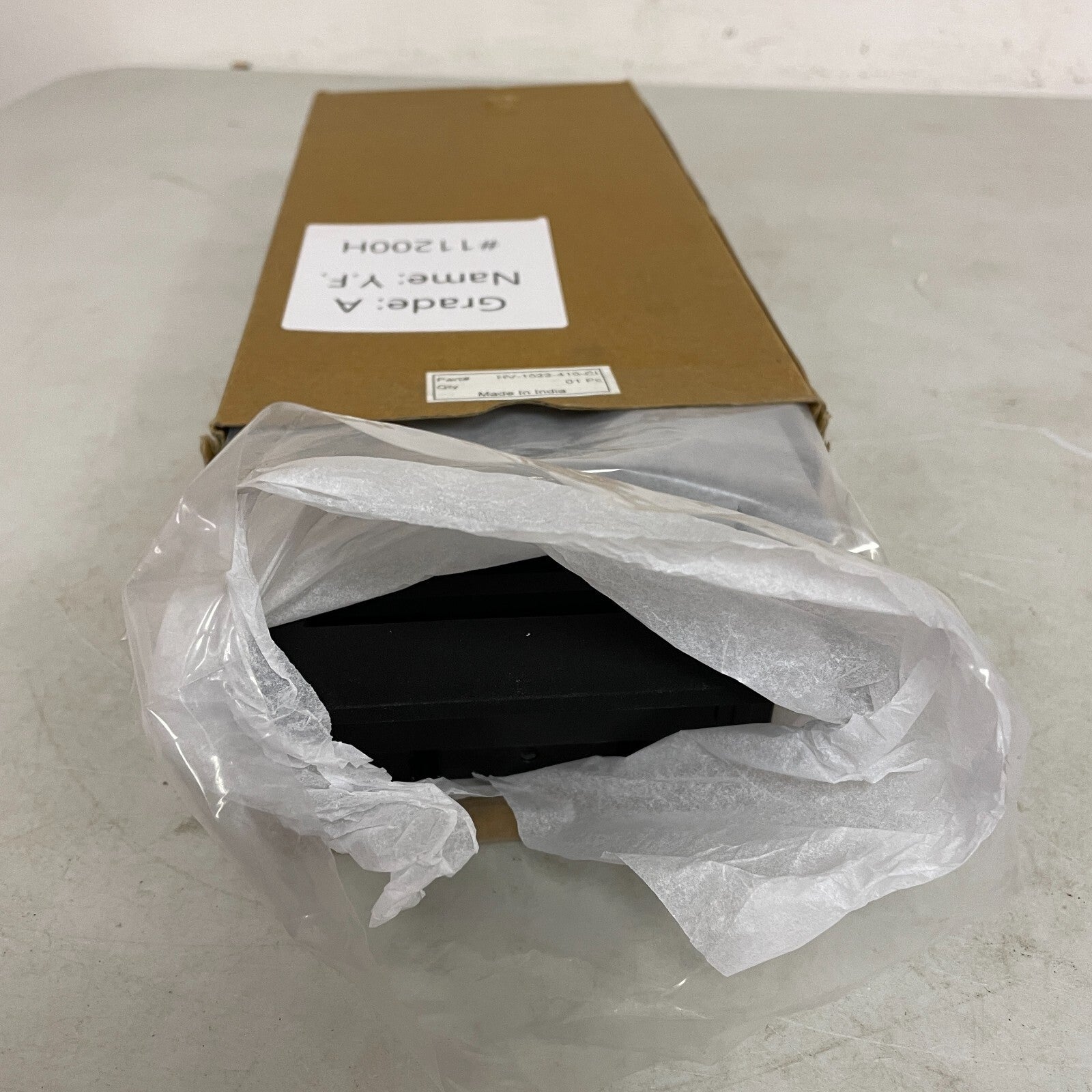 Signature Hardware Pasteur Cast Iron Floor Register - Black 4" x 10"