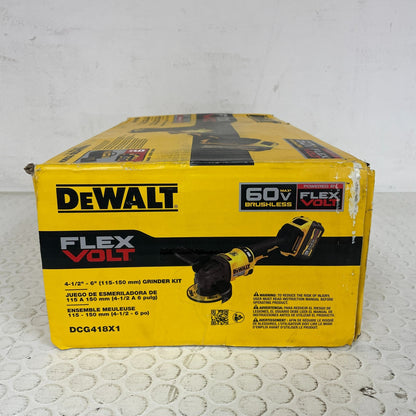 DEWALT FLEXVOLT 60V MAX Brushless Angle Grinder Kit  Model DCG418X1