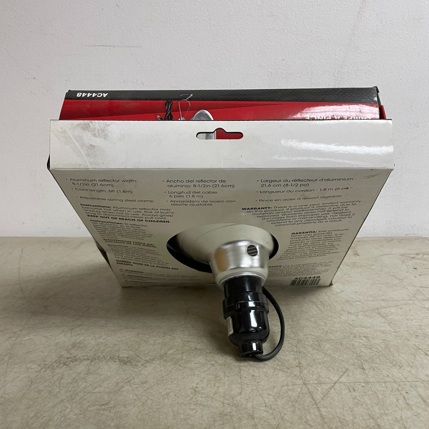 AutoCraft 8.5″ Aluminum Clamp-On Work Light Up to 150W AC4448