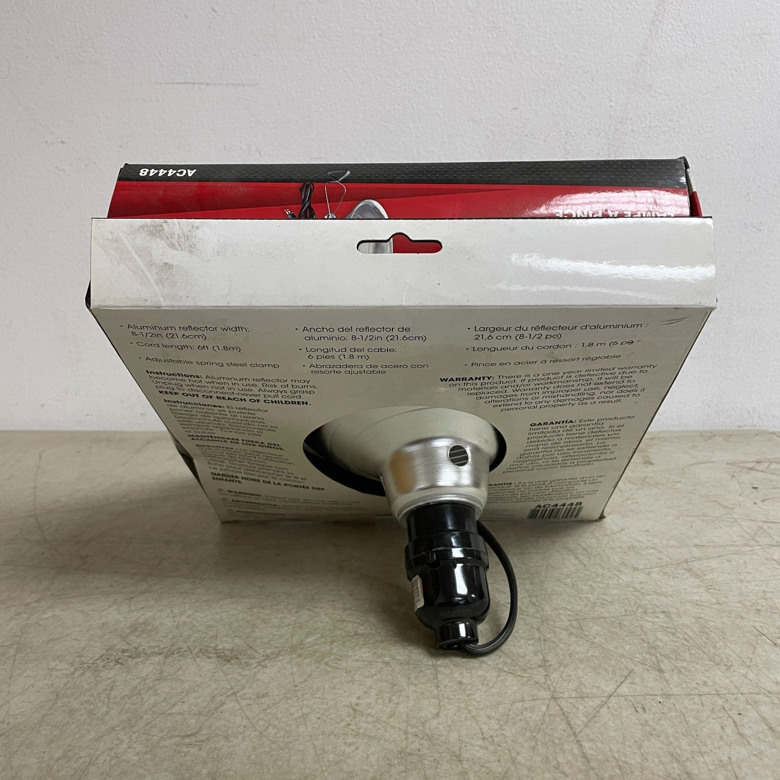 AutoCraft 8.5″ Aluminum Clamp-On Work Light Up to 150W AC4448