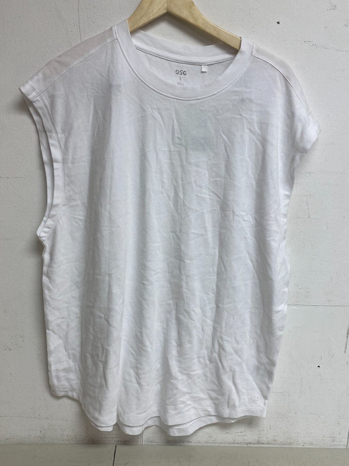 DSG Men's Heavyweight Jersey Muscle Tank Pure White BOSSM23106W BRAND NEW