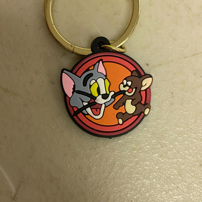 Assorted Silicone Tom And Jerry Keychain Jerry Accessory