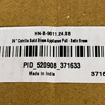Signature Hardware 24" Colville Solid Brass Appliance Pull - Satin Brass