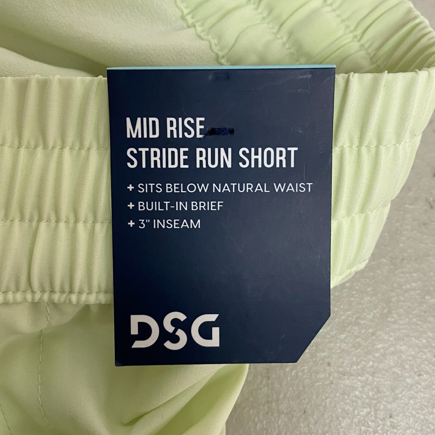 DSG Women's 3 in Stride Shorts Hyper Citrus Performance Summer Trendy DAW39320AZ