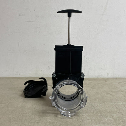 Camco 39053 RV 3" Gate Valve with 3.5" Clear Adapter and 4-Bayonet Prongs