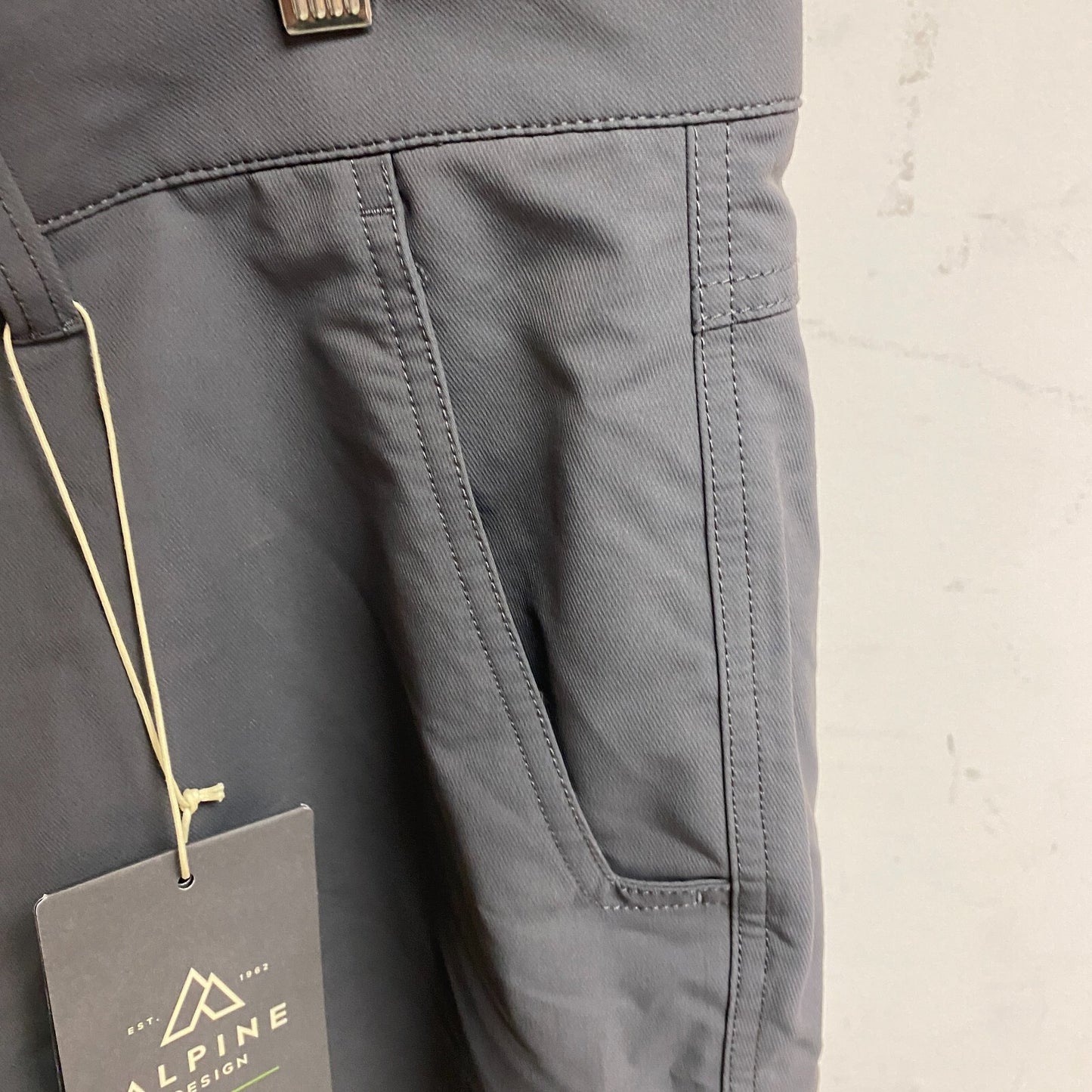 Alpine Design Men's M AD Trailhead Tech Modern Fit Pant Asphalt ADM23910 New!