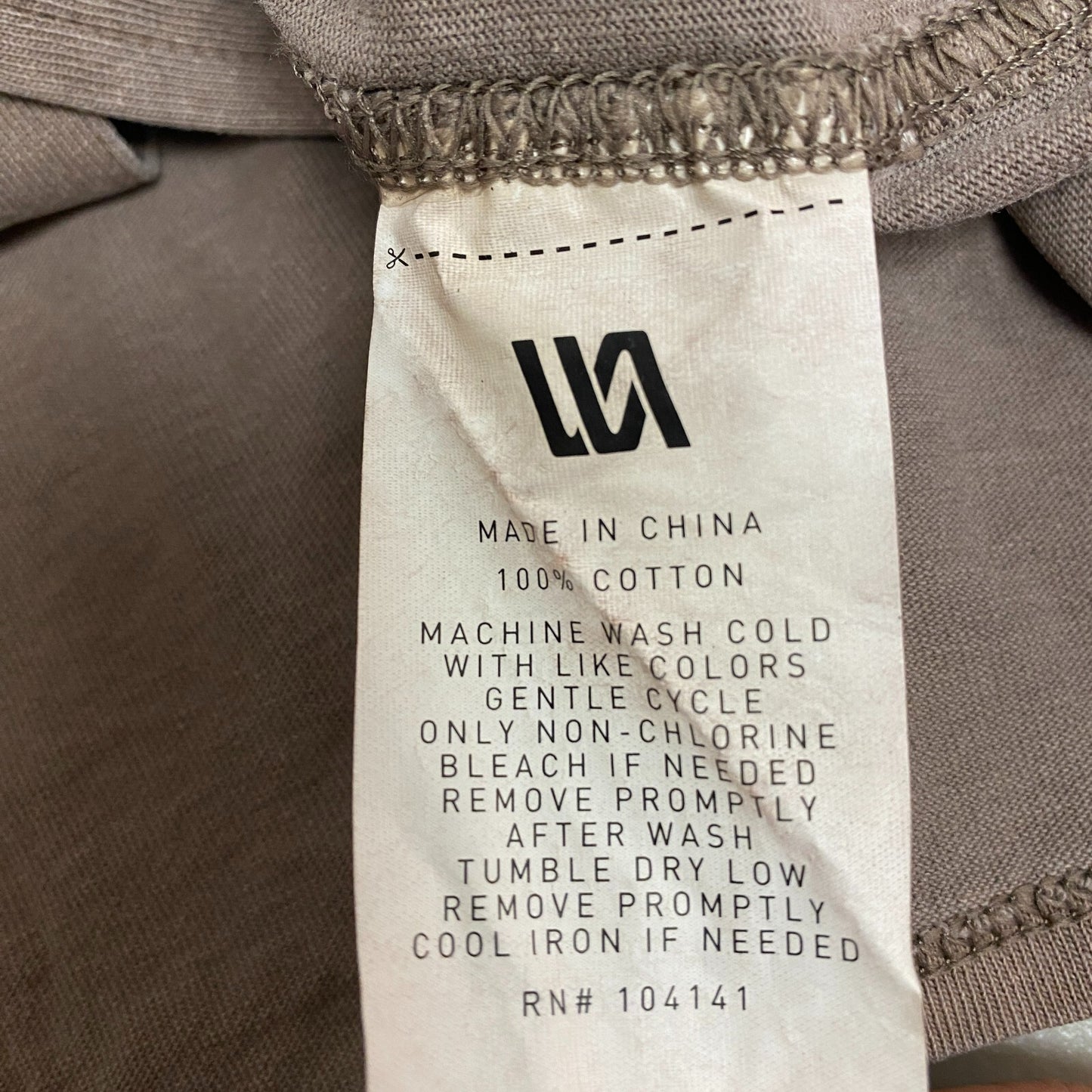 VRST Garment Dye SS Shirt Warm Mushroom Short Sleeve Brown Solid  MAX231104