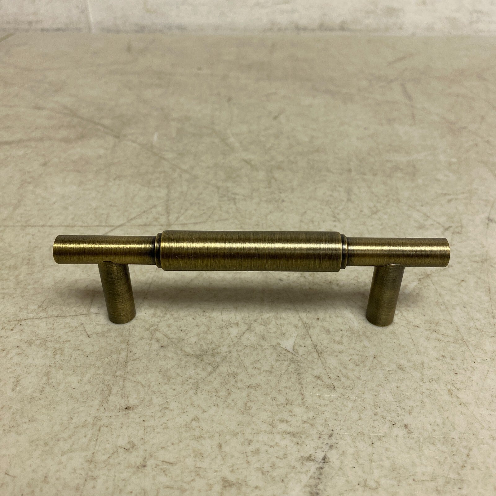 SIGNATURE HARDWARE 3-3.4" Antique Brass Colmar Solid Brass Cabinet Pull ...