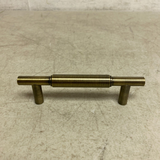 SIGNATURE HARDWARE 3-3.4" Antique Brass Colmar Solid Brass Cabinet Pull ...