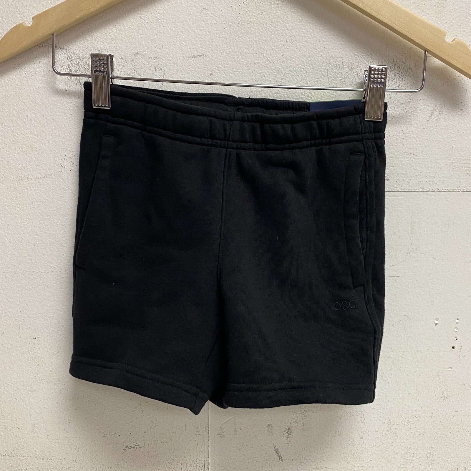 DSG Boys Solid Fleece Short Pure Black DAB22401 BRAND NEW