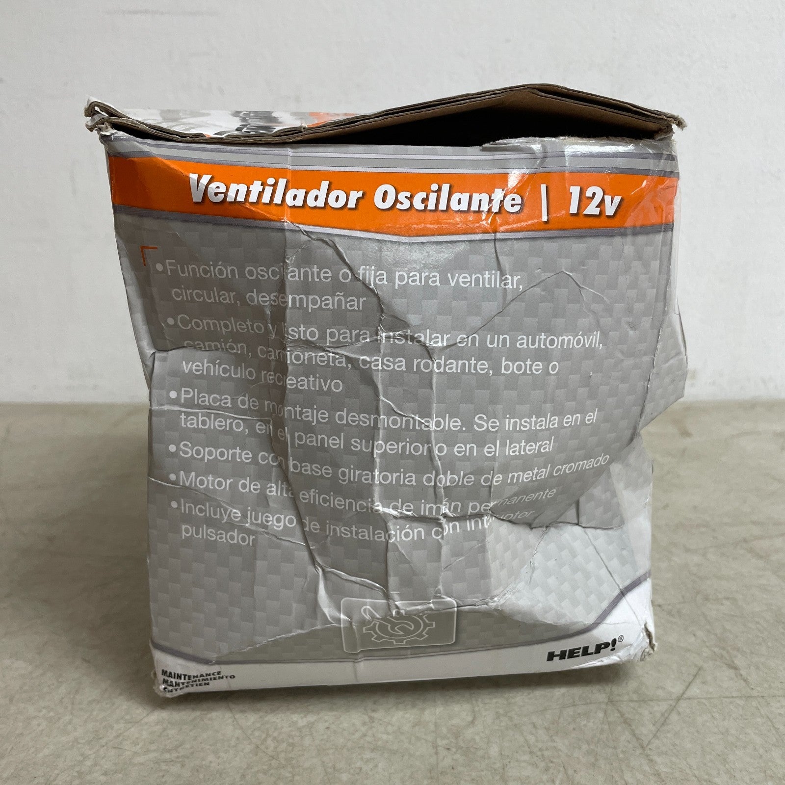 Dorman 7-942 RV Truck 2 Speed Cabin Fan Universal 12V Dash Panel Mount