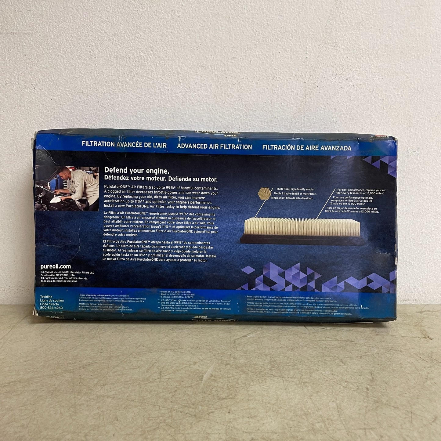 Purolator Classic Engine Air Filter A23436 Panel 13.63 × 6.75 in Fits Volvo