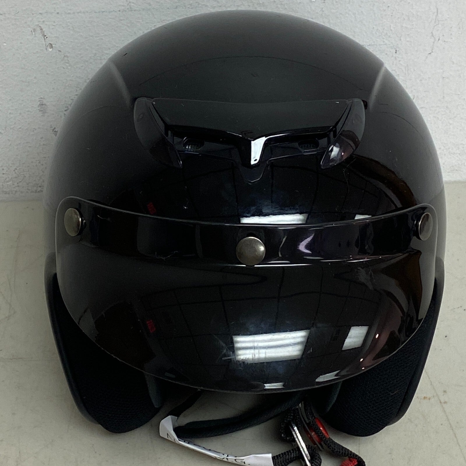 Fulmer 359 Motorcycle Helmet No Face Coverage Size Medium Color Mono Black