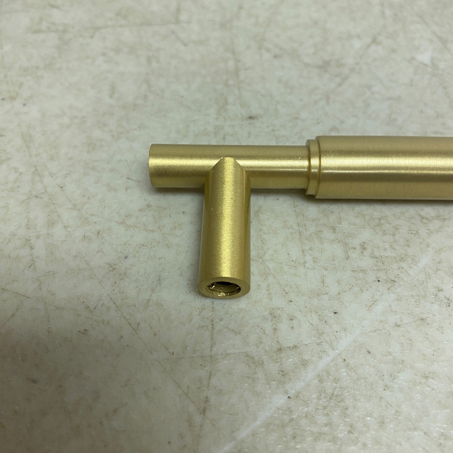 SIGNATURE HARDWARE 6" COLMAR SOLID BRASS CABINET PULL SATIN BRASS