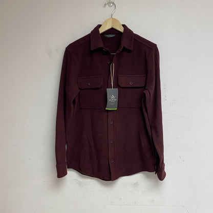 Alpine Design Men's AD M Wonderful Button Up Dark Burgundy Heather ADM23201P New