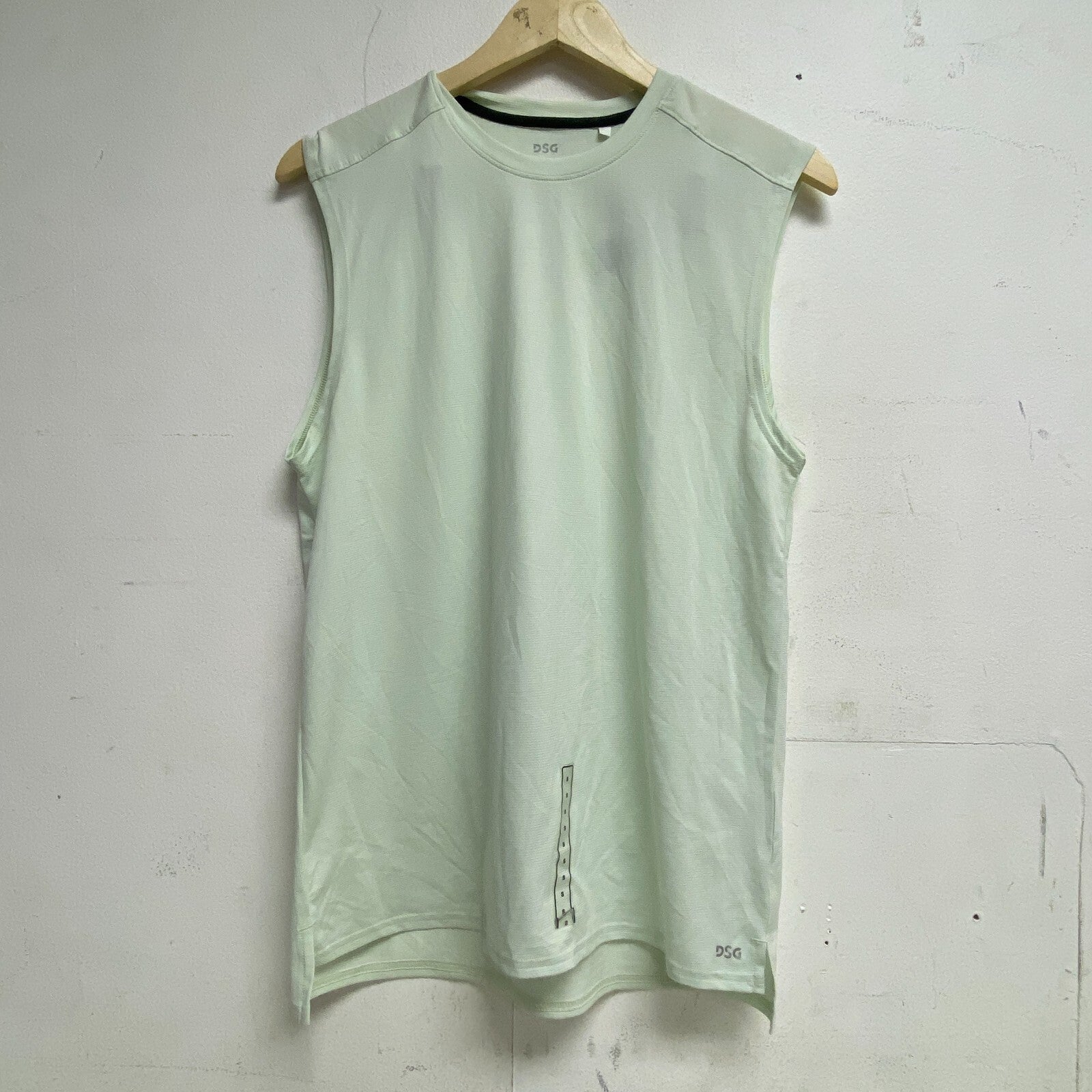 DSG Men's Training Movement Muscle Tank Minimal Mint/Pure White DAM12115