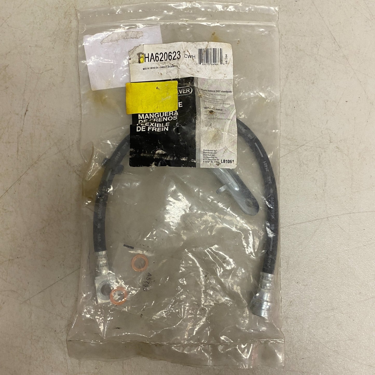 CARQUEST Brake Hydraulic Hose Black EPDM Rubber 18″ Model BHA620623