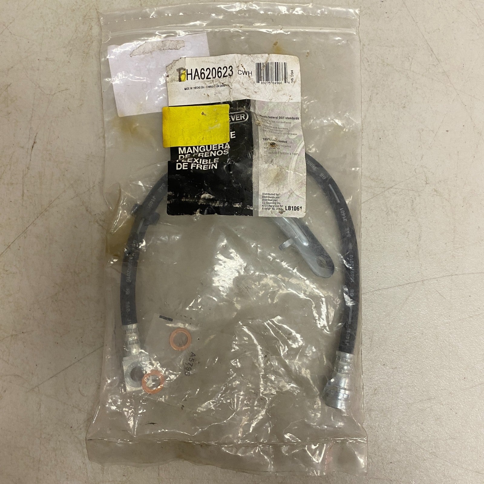 CARQUEST Brake Hydraulic Hose Black EPDM Rubber 18″ Model BHA620623