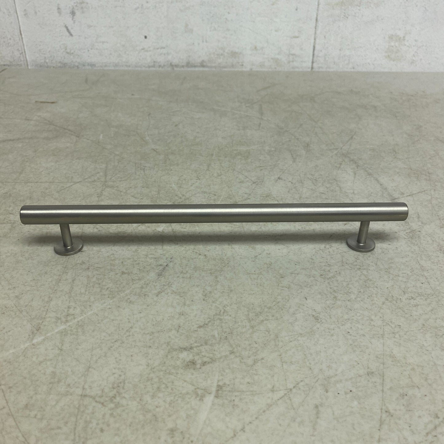 Signature Hardware 10'' Diehl Adjustable Round Brass Drawer Pull Brushed Nickel