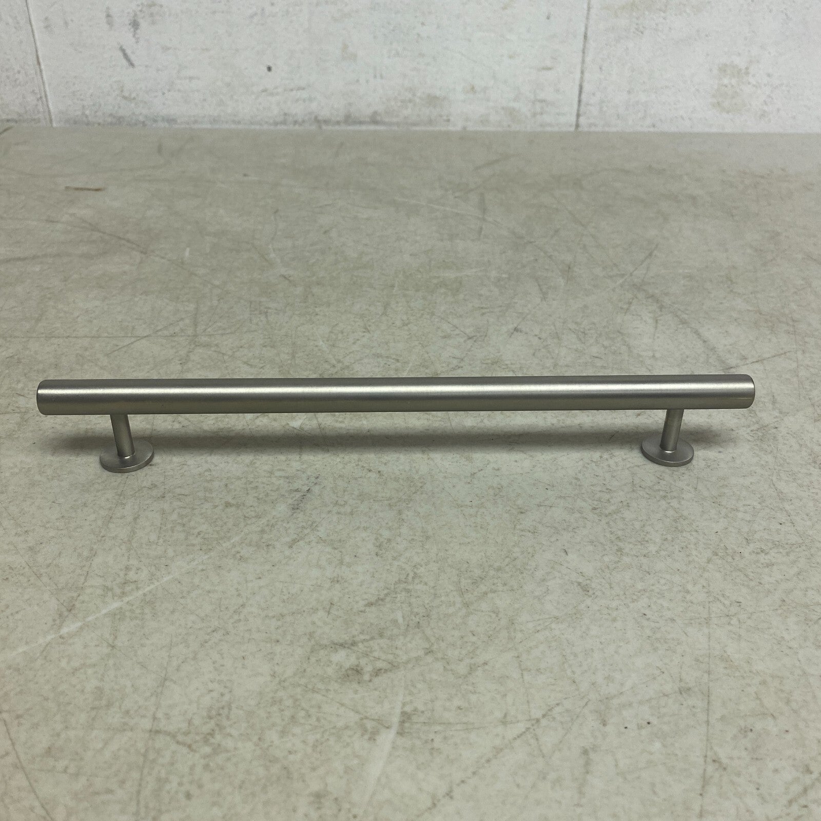 Signature Hardware 10'' Diehl Adjustable Round Brass Drawer Pull Brushed Nickel