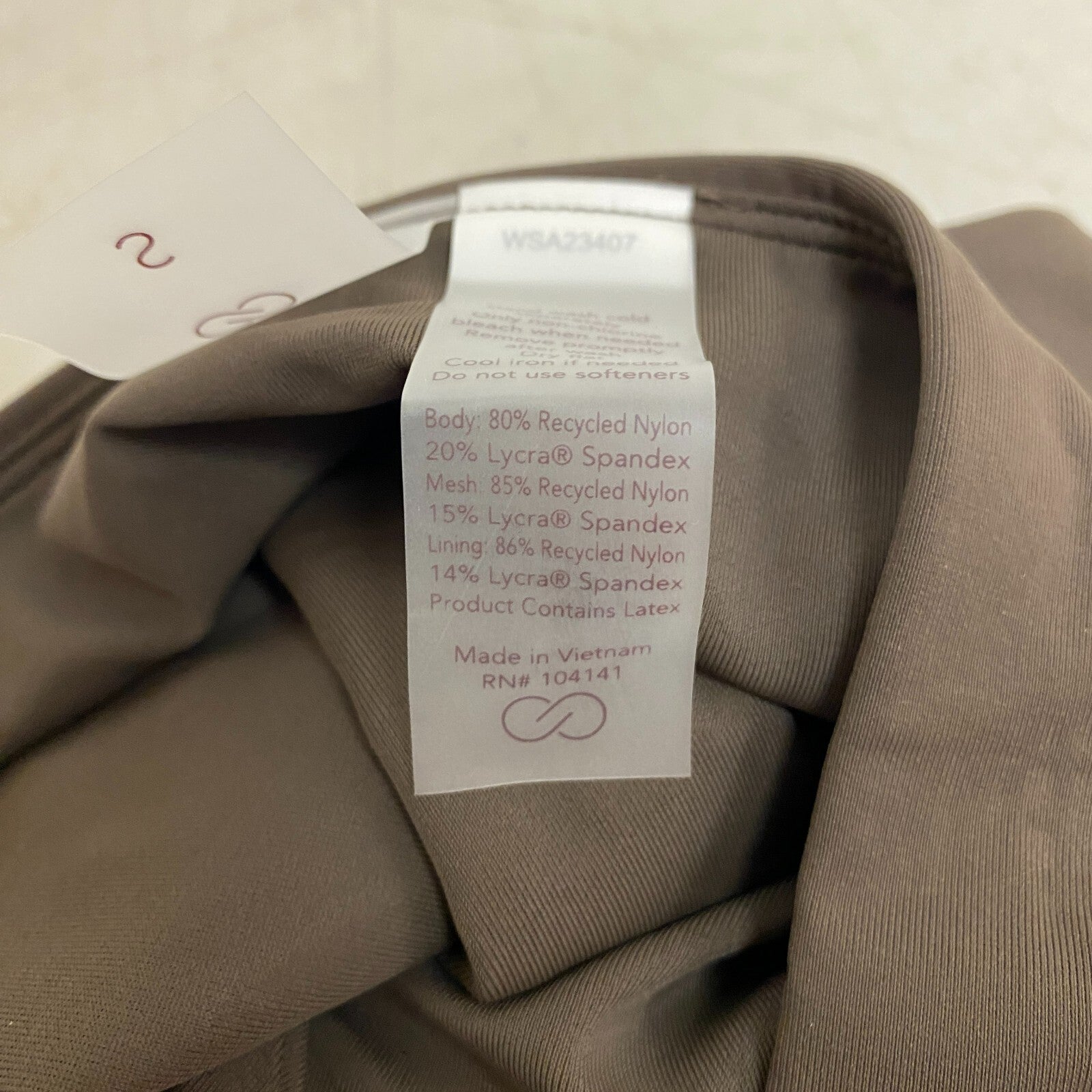 Calia Womens Shirred V Front High rise Bottom Coffee Grounds WSA23407