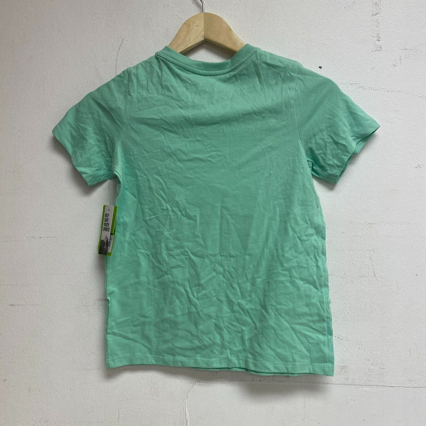 DSG Boys' Solid Cotton Graphic Tee Shirt Cool Mint Beachside Court DAB21108