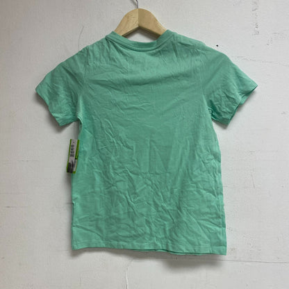 DSG Boys' Solid Cotton Graphic Tee Shirt Cool Mint Beachside Court DAB21108