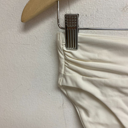 Calia Women's Swim Shirred V Front Mid Rise Bottom Cloud Cover WSA23415 New!