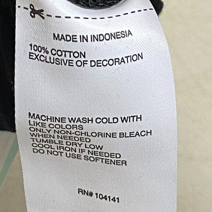 DSG Women's Cinched Hem T-Shirt Pure Black Solid Short Sleeve DAW12116