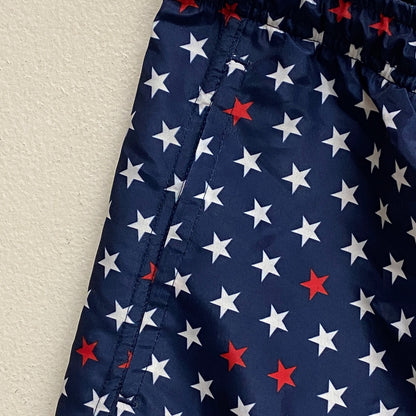 DSG Boy's Training Woven Volley Short Print University Navy Stars DAB12113PRT