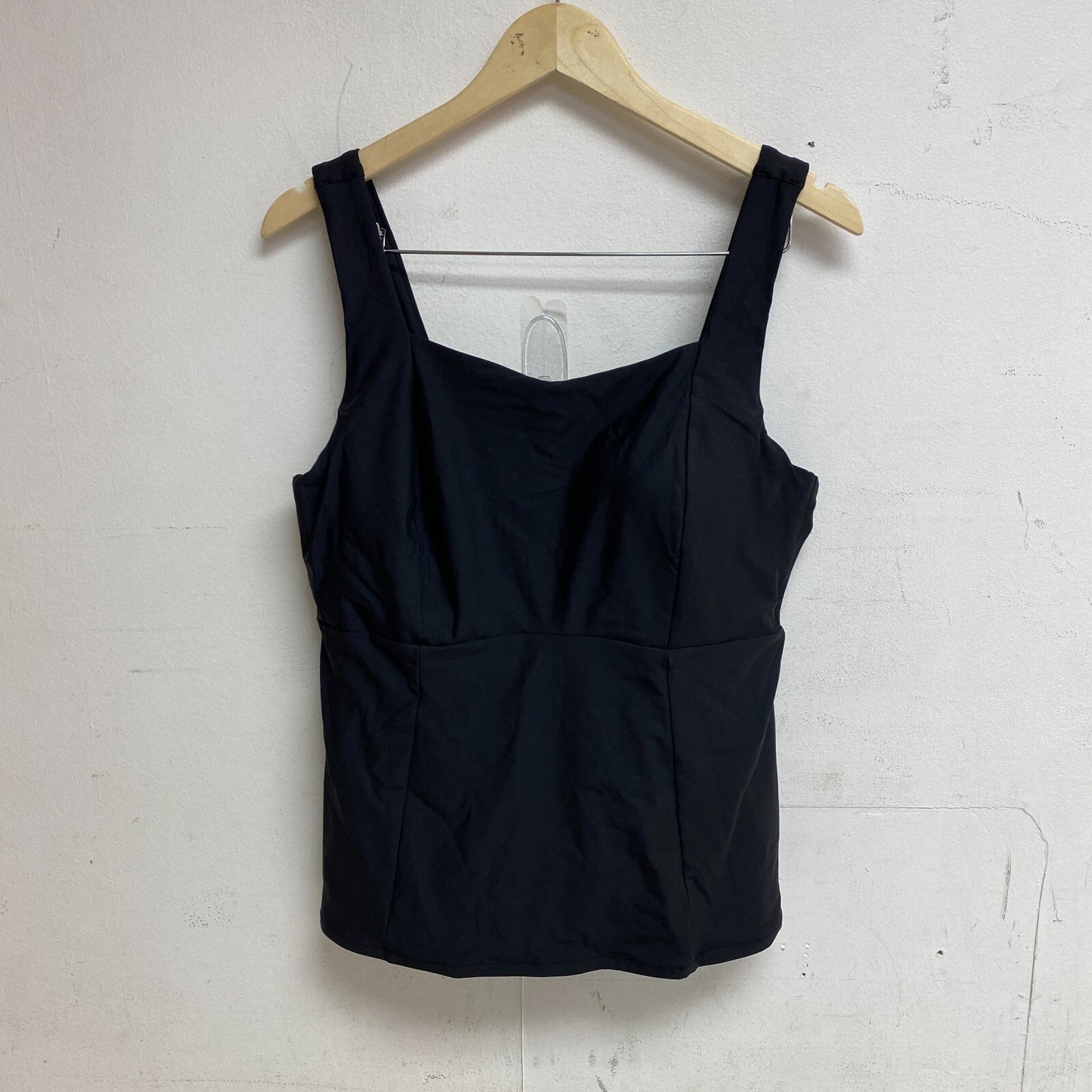 Calia Women's Slims & Smooths Swim Power Sculpt Tankini Pure Black WSA22303WP