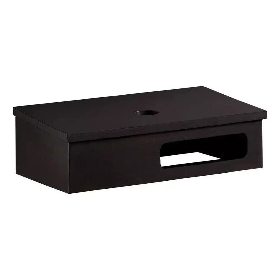 Signature Hardware BAMBOO WALLMOUNT AVITY-METAL HANGING BRACKET-CHARCOAL BAMBOO