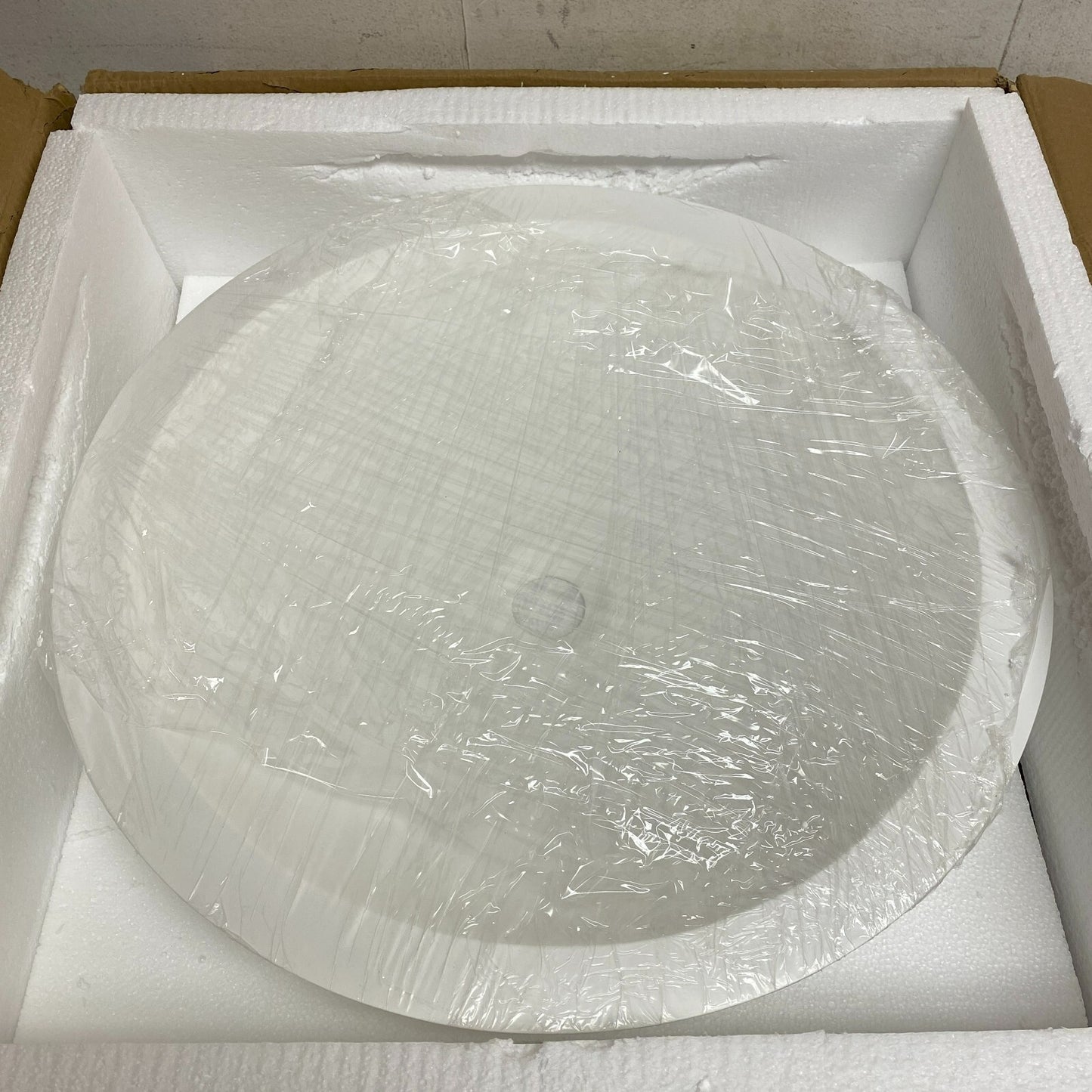 Signature Hardware Rigel Matte Resin Vessel Sink - White