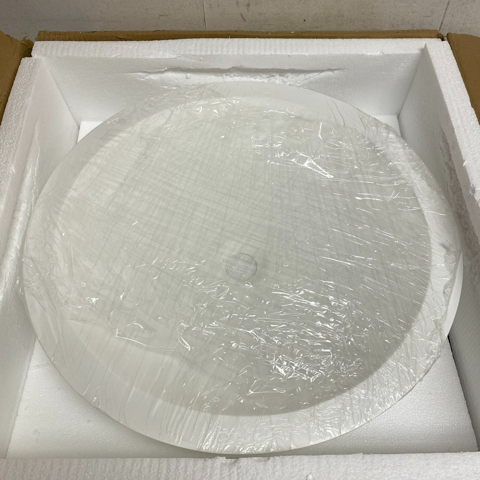 Signature Hardware Rigel Matte Resin Vessel Sink - White