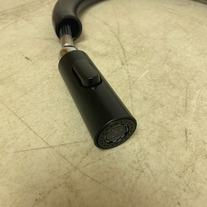 allen+roth Harlow Matte Black Single Handle Deck-mount Handle Commercial 5505651