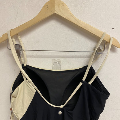 Calia Women's Strappy Back One Piece Swim Suit Black Colorblock WSA23116PRT