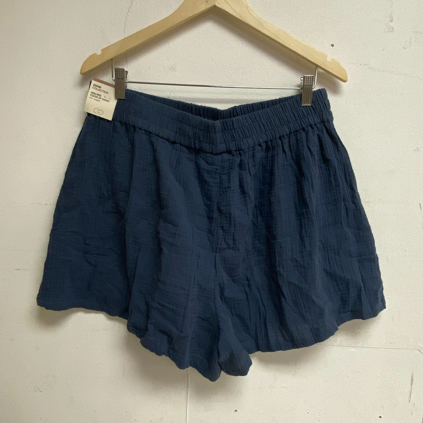 Calia Women 3.5 in High Rise Cover Up Short Ardosia Slate Solid WSA22902